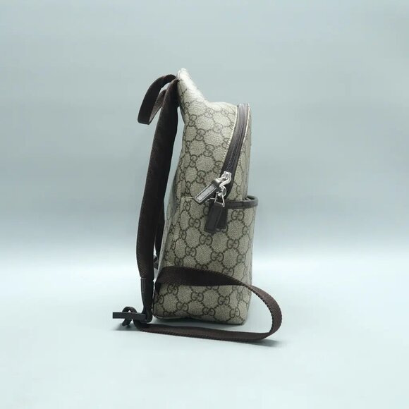 GUCCI Brown Canvas Backpack 882-011225 - Picture 4 of 12